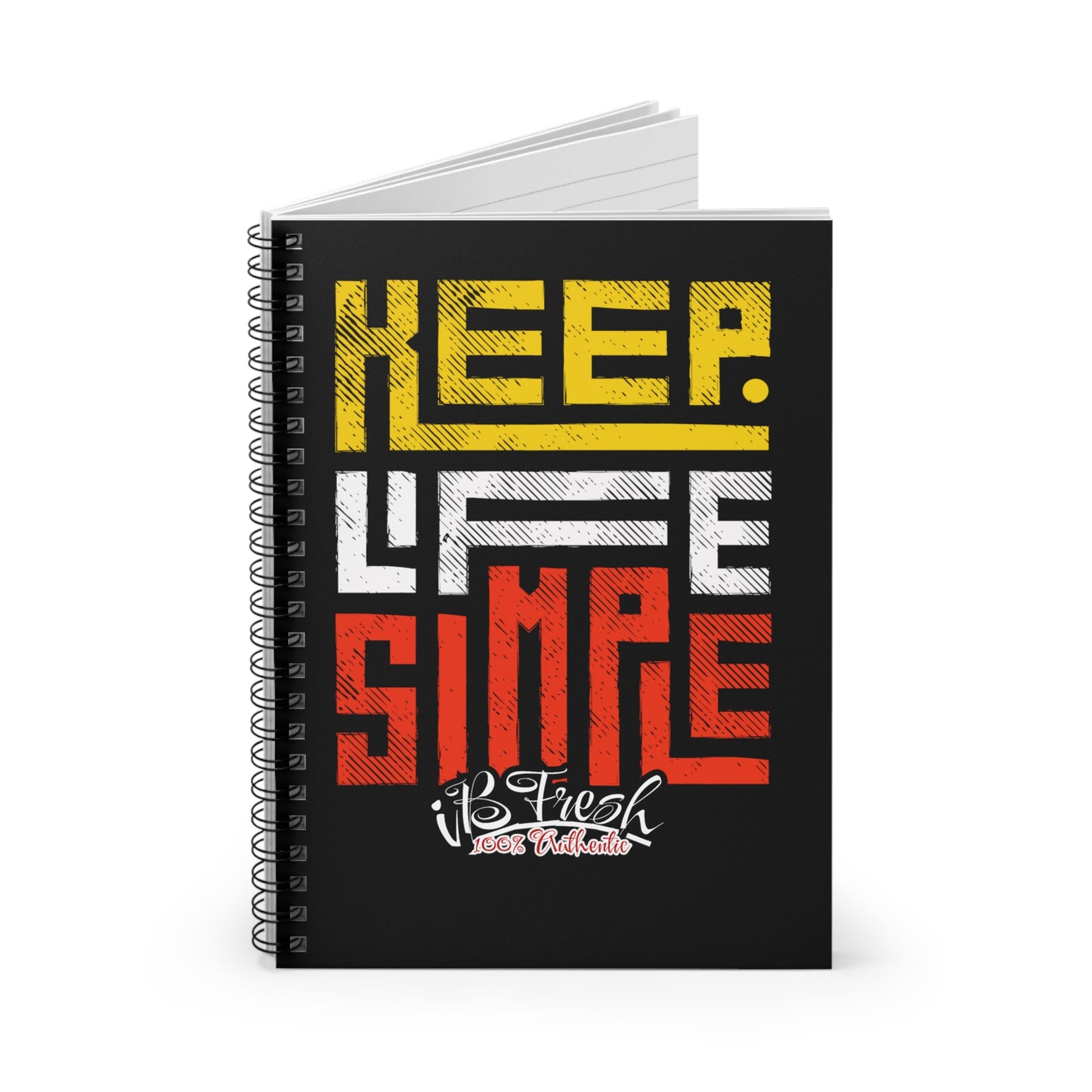 Keep Life Simple Spiral Notebook - Ruled Line